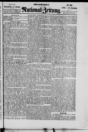 Nationalzeitung vom 24.01.1880