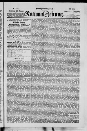 Nationalzeitung vom 25.01.1880