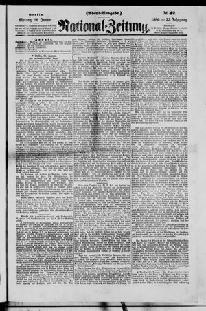 Nationalzeitung vom 26.01.1880