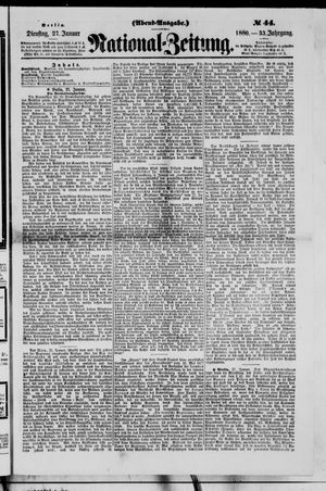 National-Zeitung on Jan 27, 1880