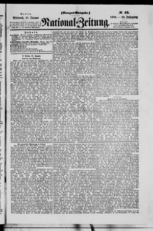 Nationalzeitung vom 28.01.1880