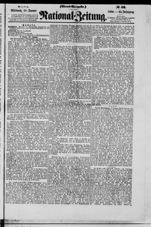 Nationalzeitung vom 28.01.1880