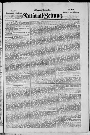Nationalzeitung vom 07.02.1880
