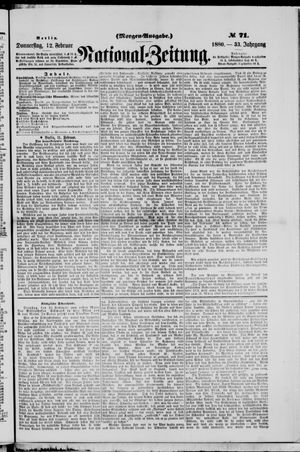 Nationalzeitung vom 12.02.1880