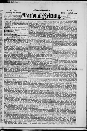 Nationalzeitung vom 15.02.1880