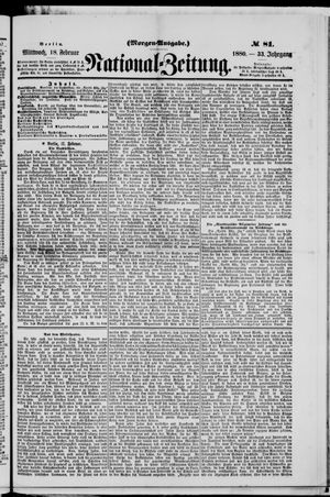 Nationalzeitung vom 18.02.1880