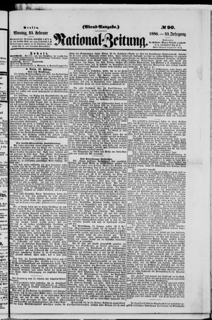 Nationalzeitung vom 23.02.1880