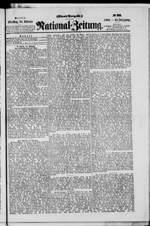 Nationalzeitung vom 24.02.1880