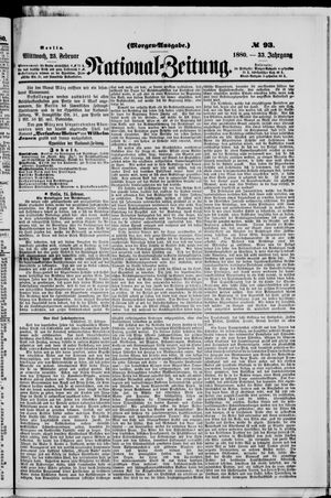 Nationalzeitung vom 25.02.1880