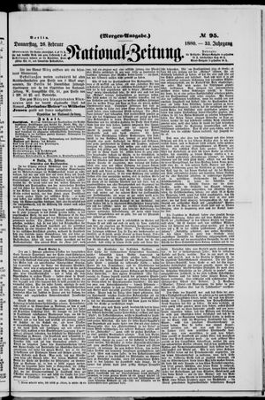 Nationalzeitung vom 26.02.1880
