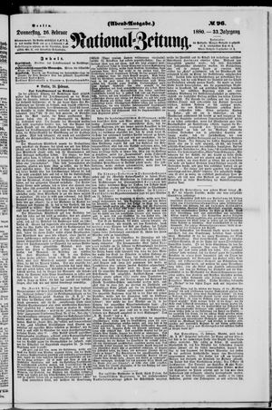 Nationalzeitung vom 26.02.1880