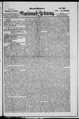 National-Zeitung vom 29.02.1880