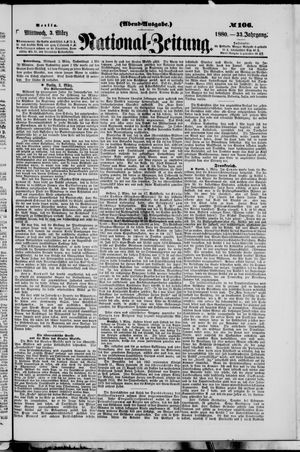 Nationalzeitung vom 03.03.1880
