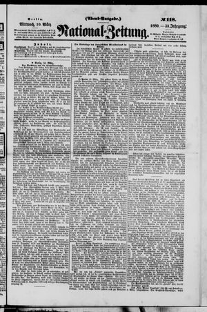Nationalzeitung vom 10.03.1880