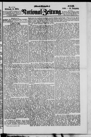 Nationalzeitung vom 24.03.1880
