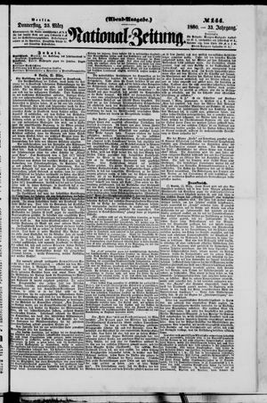 Nationalzeitung vom 25.03.1880