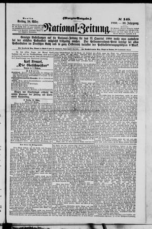 Nationalzeitung vom 26.03.1880