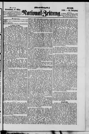 Nationalzeitung vom 27.03.1880