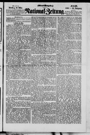 Nationalzeitung vom 30.03.1880