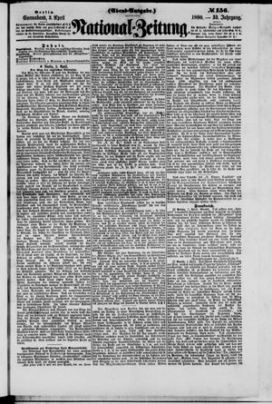 Nationalzeitung vom 03.04.1880