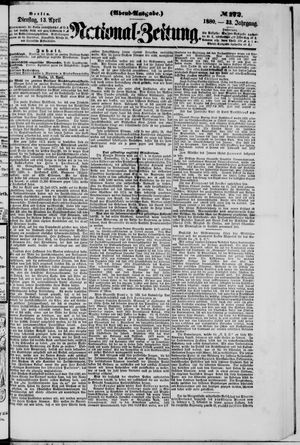 Nationalzeitung vom 13.04.1880