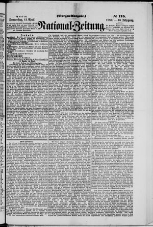 Nationalzeitung vom 15.04.1880