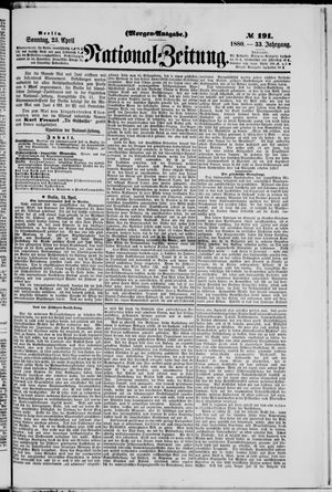Nationalzeitung on Apr 25, 1880