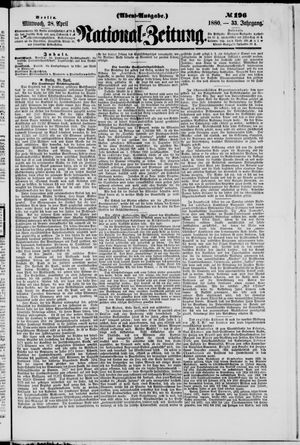 National-Zeitung vom 28.04.1880