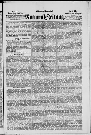 Nationalzeitung on Apr 29, 1880