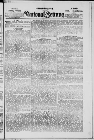 National-Zeitung vom 30.04.1880