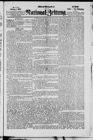Nationalzeitung vom 07.05.1880