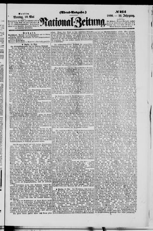 Nationalzeitung vom 10.05.1880