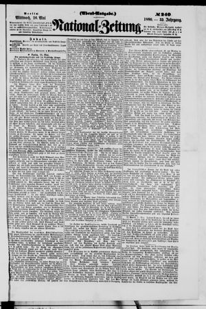 Nationalzeitung vom 26.05.1880