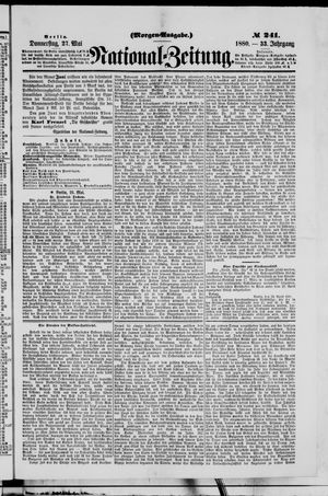 Nationalzeitung vom 27.05.1880