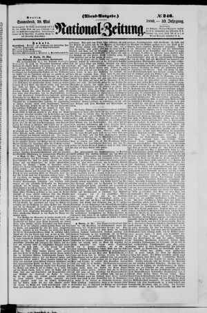 Nationalzeitung vom 29.05.1880