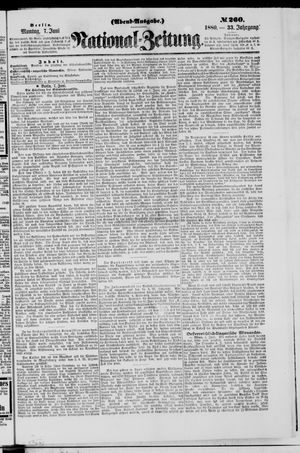 Nationalzeitung vom 07.06.1880
