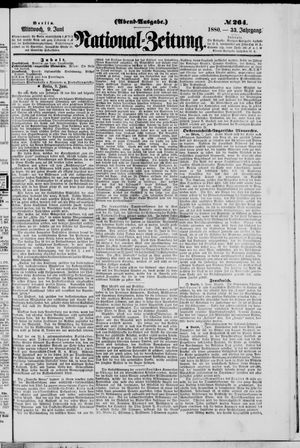 Nationalzeitung vom 09.06.1880