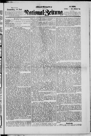 Nationalzeitung vom 10.06.1880