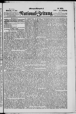Nationalzeitung vom 16.06.1880