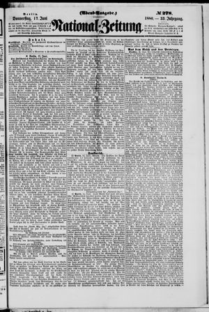 Nationalzeitung vom 17.06.1880
