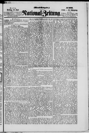 National-Zeitung vom 18.06.1880