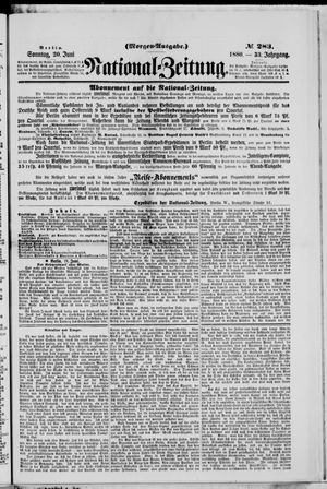 Nationalzeitung vom 20.06.1880