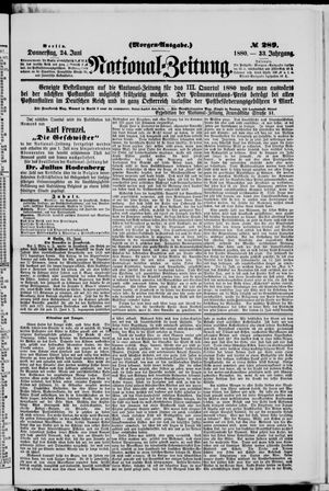 Nationalzeitung vom 24.06.1880