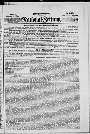 National-Zeitung vom 27.06.1880