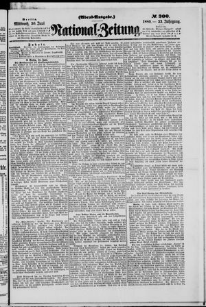 National-Zeitung vom 30.06.1880