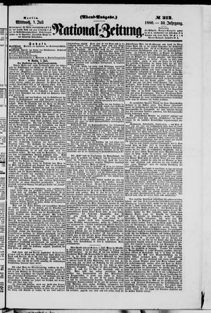 Nationalzeitung vom 07.07.1880