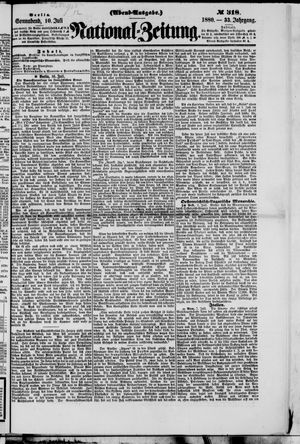 National-Zeitung vom 10.07.1880
