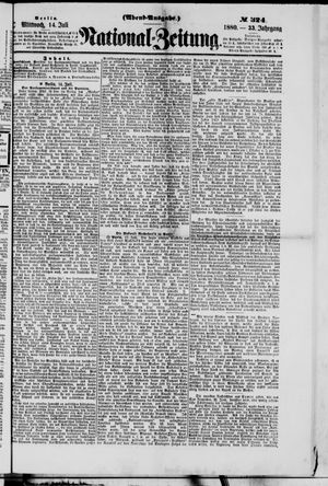 Nationalzeitung vom 14.07.1880