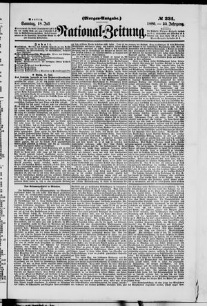 Nationalzeitung vom 18.07.1880