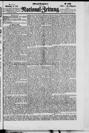 Nationalzeitung vom 21.07.1880